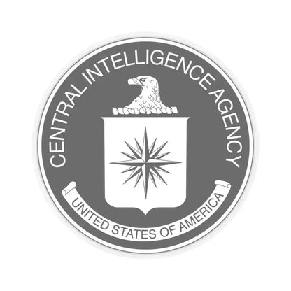 Central Intelligence Agency CIA BW - STICKER Vinyl Kiss-Cut Decal 4 Inch Transparent - The Sticker Space