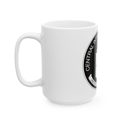 Central Intelligence Agency CIA BW - White Coffee Mug-The Sticker Space