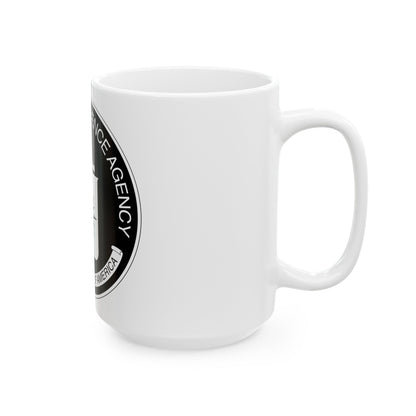 Central Intelligence Agency CIA BW - White Coffee Mug-The Sticker Space