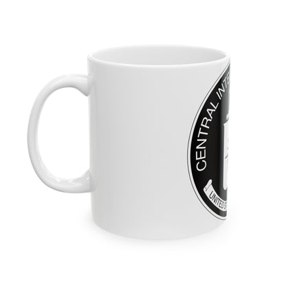 Central Intelligence Agency CIA BW - White Coffee Mug-The Sticker Space