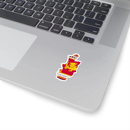 Central Province Flag-map (Sri Lanka) STICKER Vinyl Kiss-Cut Decal - The Sticker Space