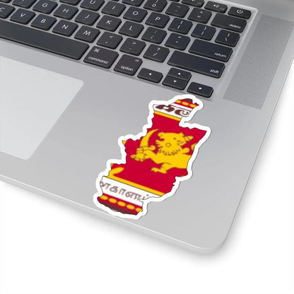 Central Province Flag-map (Sri Lanka) STICKER Vinyl Kiss-Cut Decal - The Sticker Space