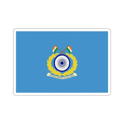 Central Reserve Police Force Flag (India) STICKER Vinyl Die-Cut Decal 4 Inch - The Sticker Space