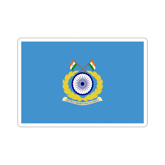 Central Reserve Police Force Flag (India) STICKER Vinyl Die-Cut Decal-6 Inch-The Sticker Space