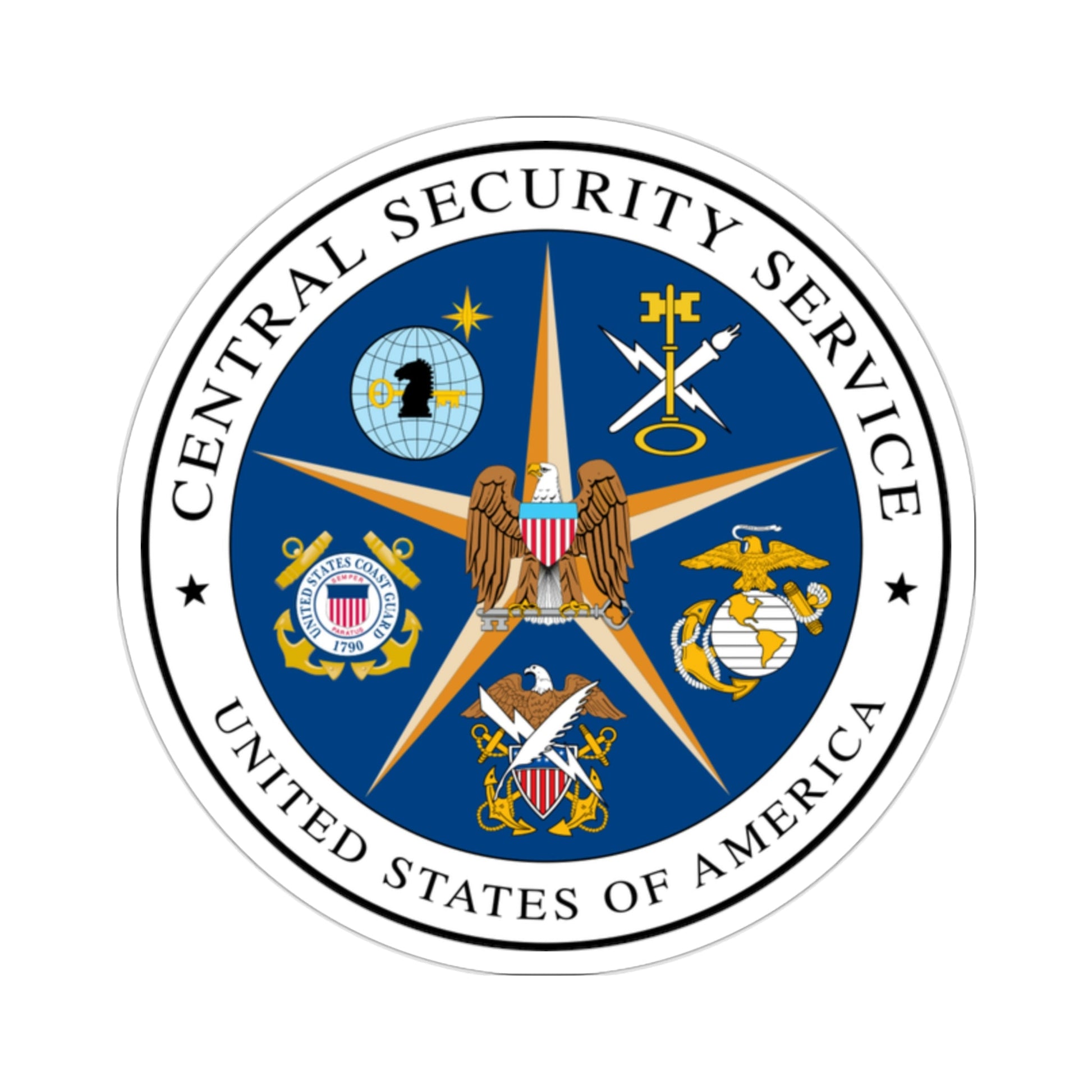 Central Security Service STICKER Vinyl Die-Cut Decal-2 Inch-The Sticker Space