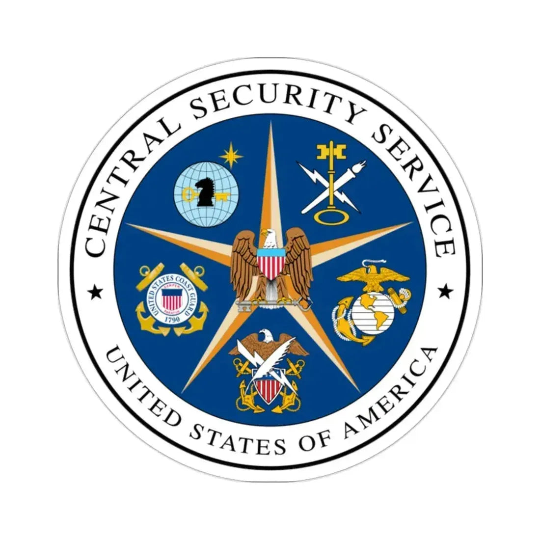 Central Security Service STICKER Vinyl Die-Cut Decal 2 Inch - The Sticker Space