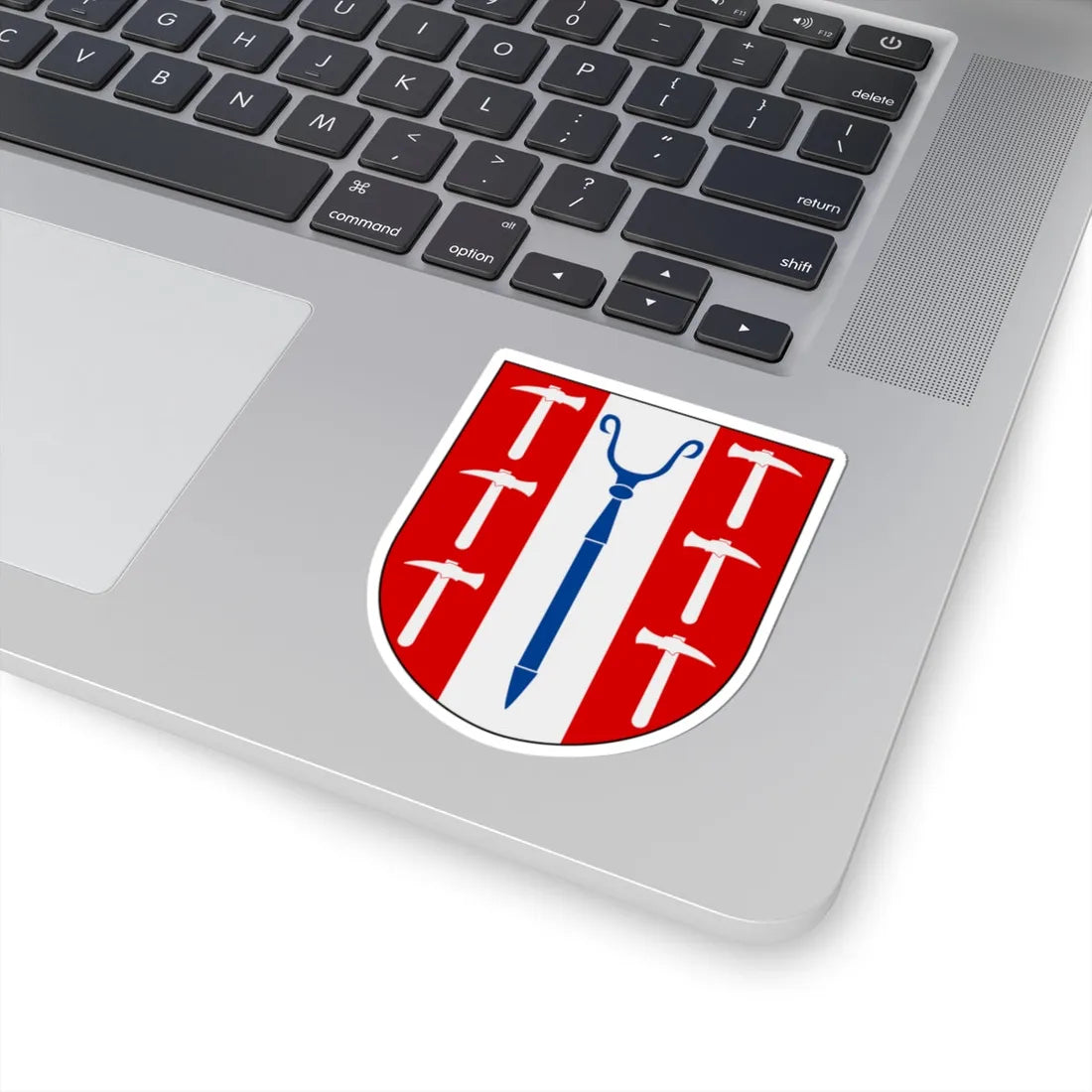 Centrala verkstadsskolan i Sundsvall vapen (Sweden) (Coat of Arms) STICKER Vinyl Kiss-Cut Decal - The Sticker Space