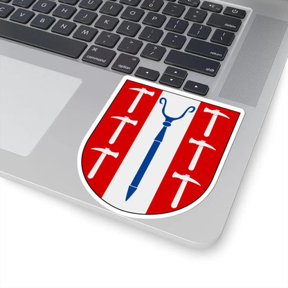 Centrala verkstadsskolan i Sundsvall vapen (Sweden) (Coat of Arms) STICKER Vinyl Kiss-Cut Decal - The Sticker Space