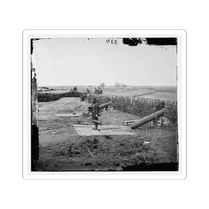 Centreville, Va. Fort on the Heights, With Quaker Guns (U.S. Civil War) STICKER Vinyl Kiss-Cut Decal 2 Inch White - The Sticker Space