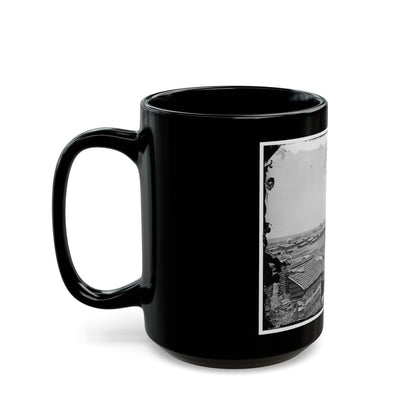 Centreville, Va. Confederate Winter Quarters, South View (U.S. Civil War) Black Coffee Mug-The Sticker Space