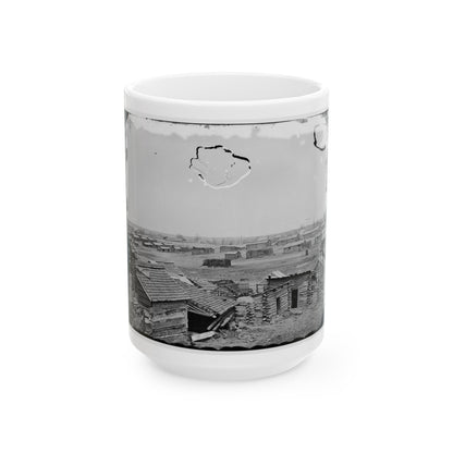 Centreville, Va. Confederate Winter Quarters, South View (U.S. Civil War) White Coffee Mug-15oz-The Sticker Space