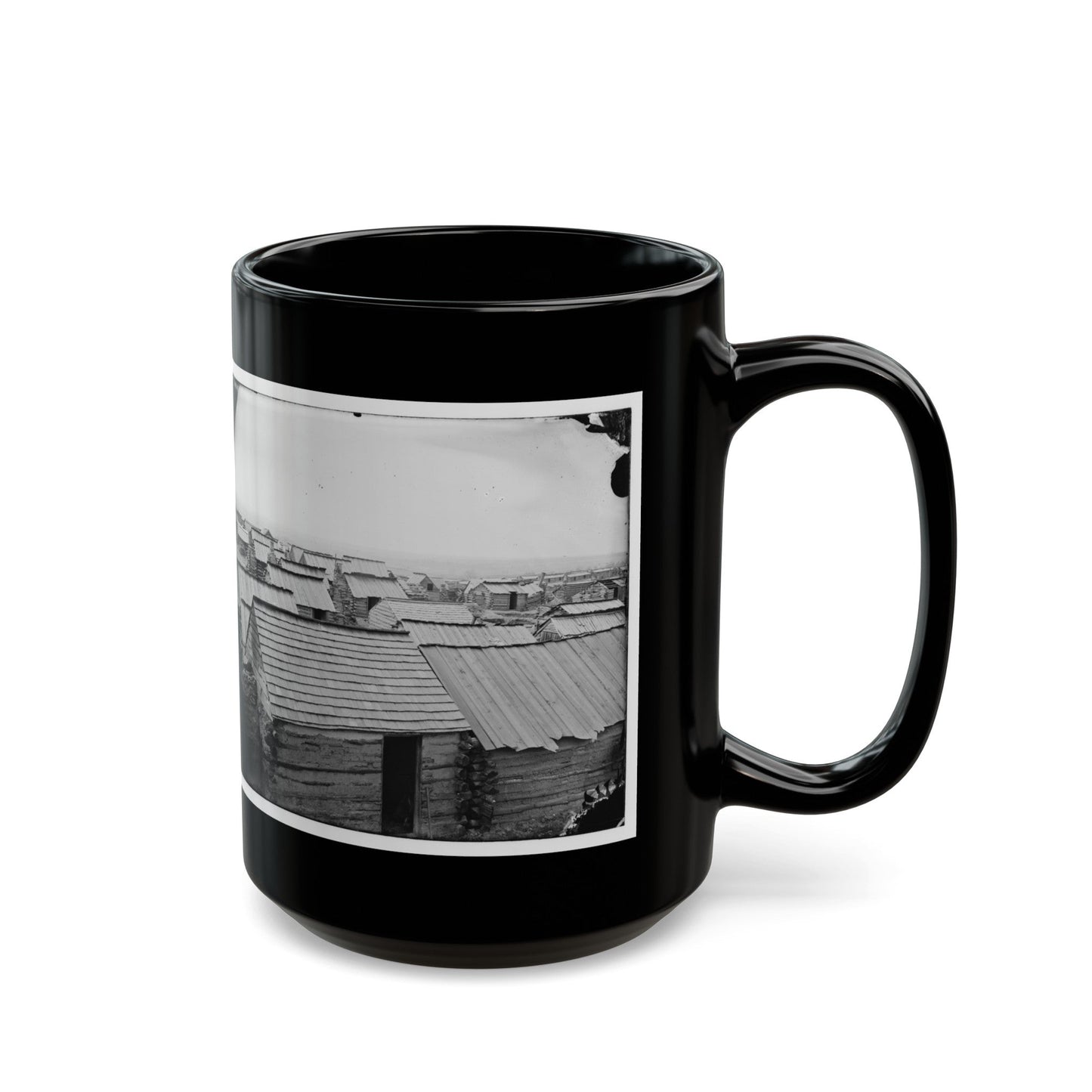 Centreville, Va. Confederate Winter Quarters (U.S. Civil War) Black Coffee Mug-The Sticker Space