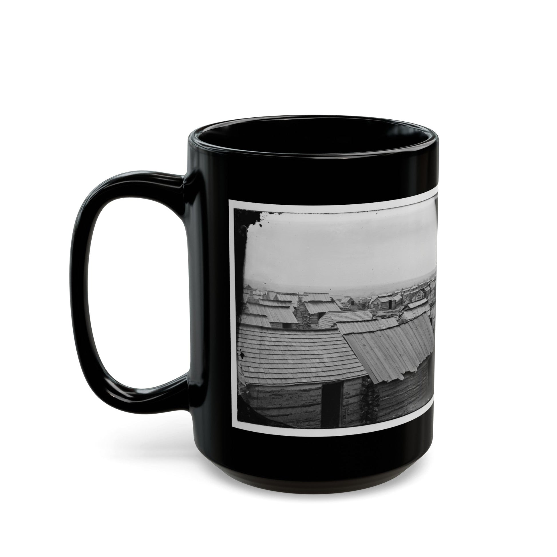 Centreville, Va. Confederate Winter Quarters (U.S. Civil War) Black Coffee Mug-The Sticker Space