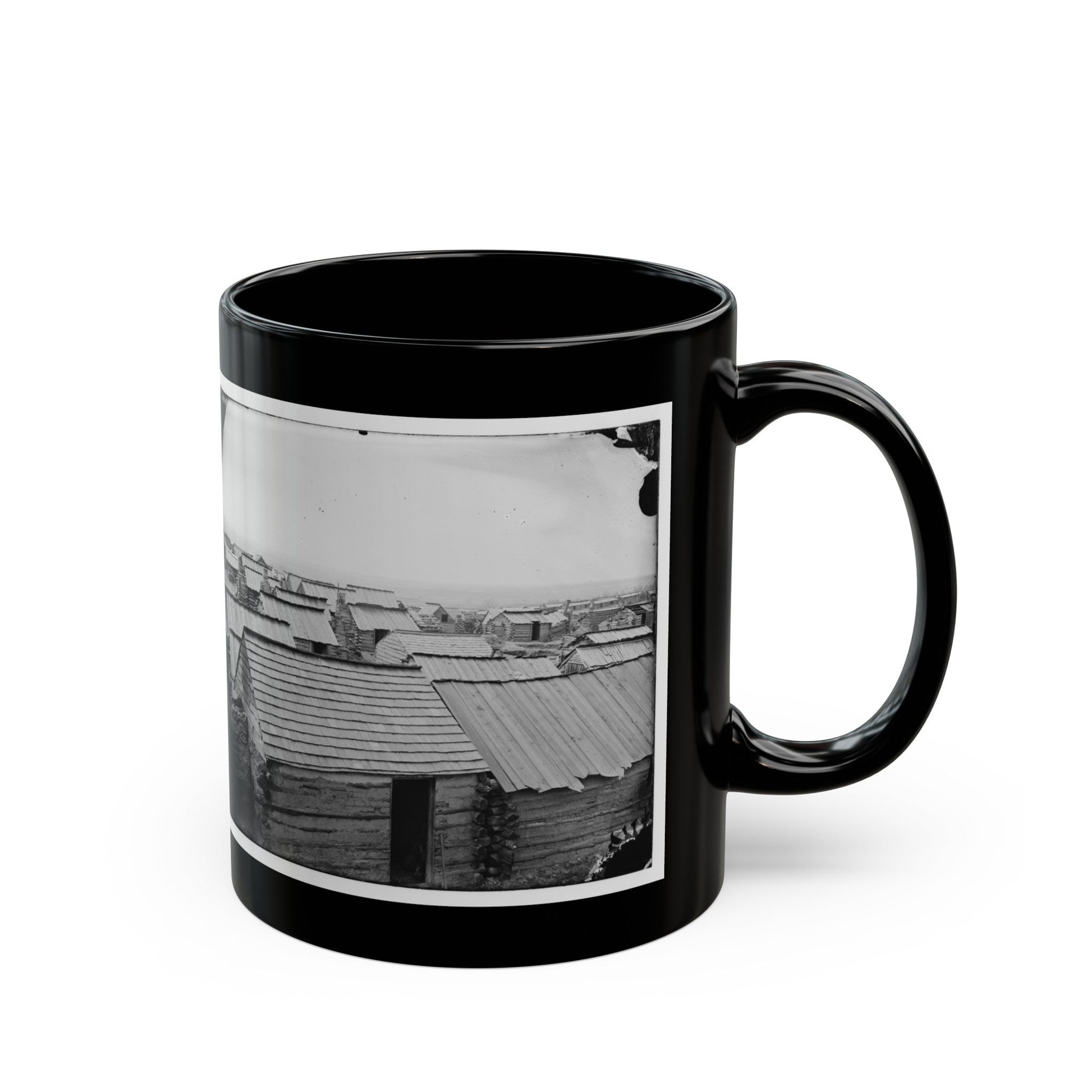 Centreville, Va. Confederate Winter Quarters (U.S. Civil War) Black Coffee Mug-The Sticker Space