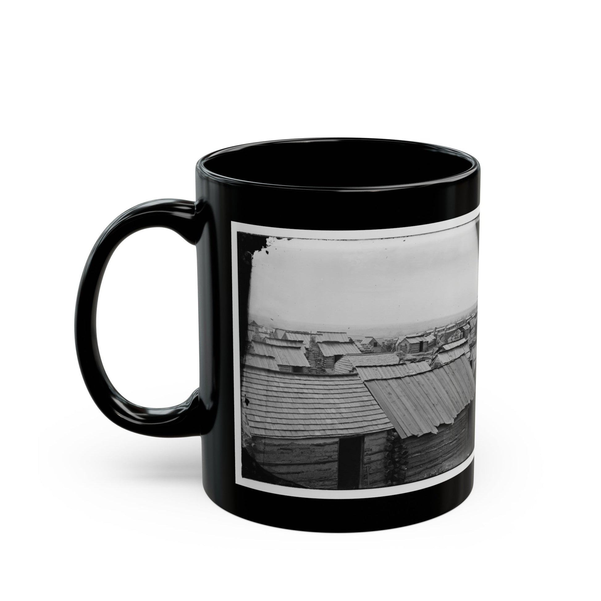 Centreville, Va. Confederate Winter Quarters (U.S. Civil War) Black Coffee Mug-The Sticker Space