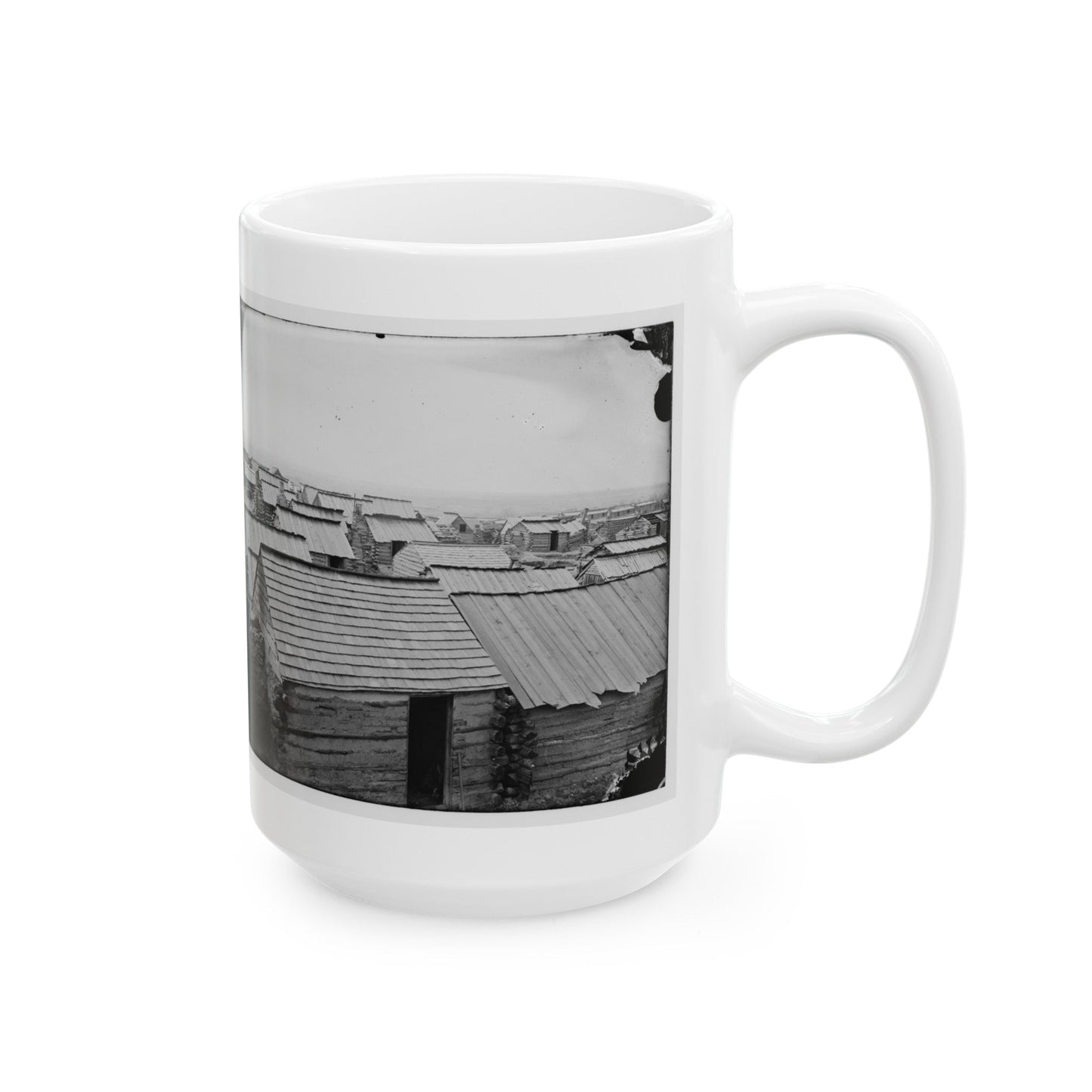 Centreville, Va. Confederate Winter Quarters (U.S. Civil War) White Coffee Mug-The Sticker Space