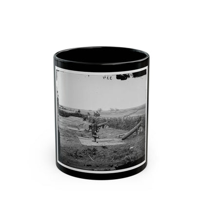 Centreville, Va. Fort On The Heights, With Quaker Guns (U.S. Civil War) Black Coffee Mug