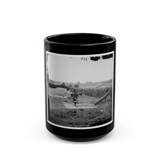 Centreville, Va. Fort On The Heights, With Quaker Guns (U.S. Civil War) Black Coffee Mug