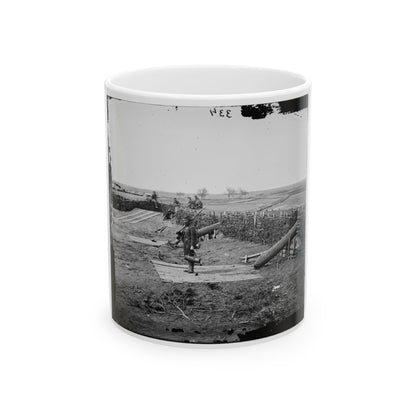 Centreville, Va. Fort On The Heights, With Quaker Guns (U.S. Civil War) White Coffee Mug