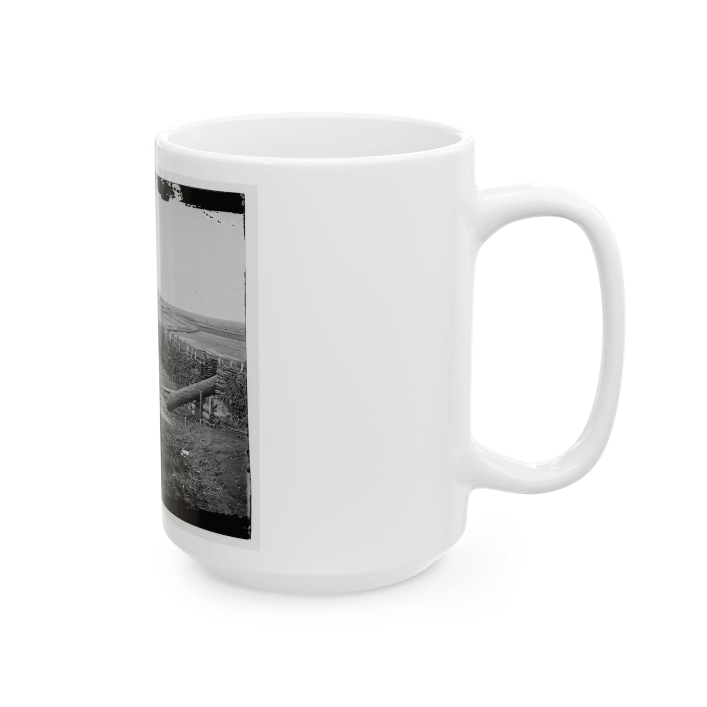 Centreville, Va. Fort On The Heights, With Quaker Guns (U.S. Civil War) White Coffee Mug