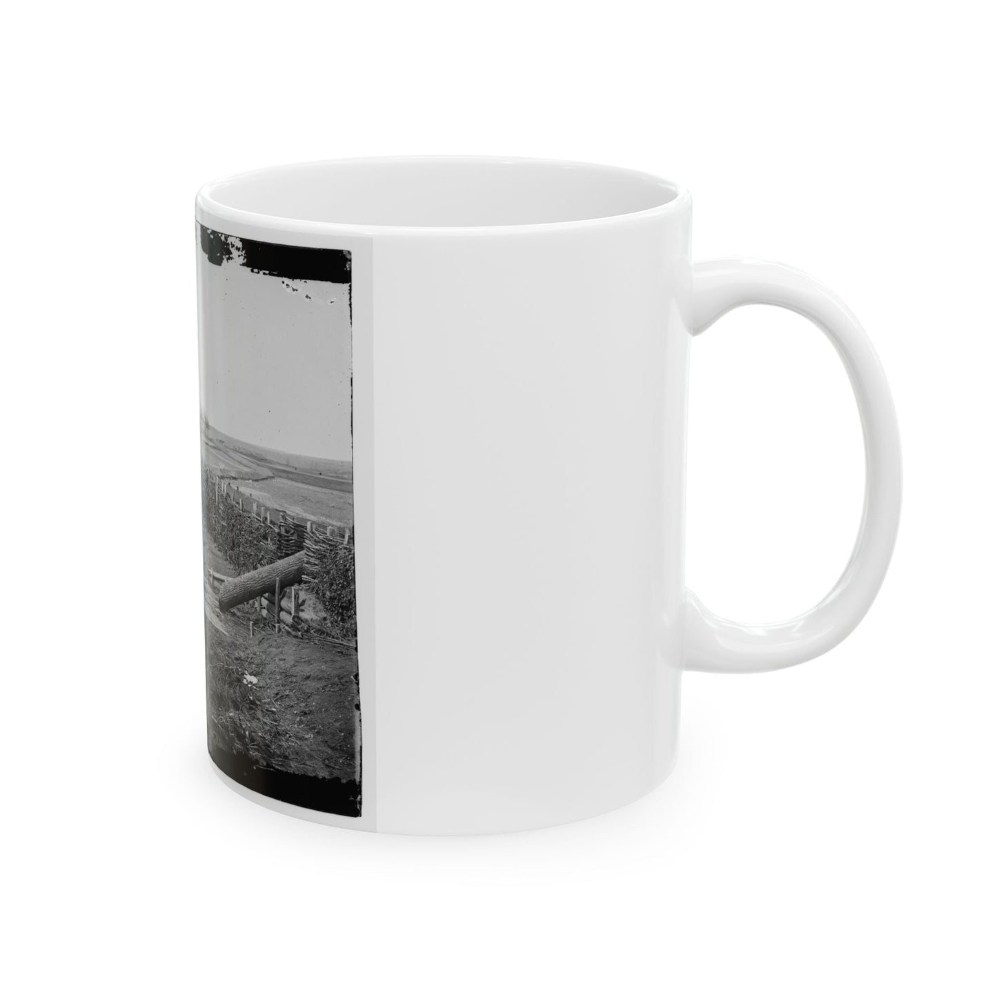 Centreville, Va. Fort On The Heights, With Quaker Guns (U.S. Civil War) White Coffee Mug