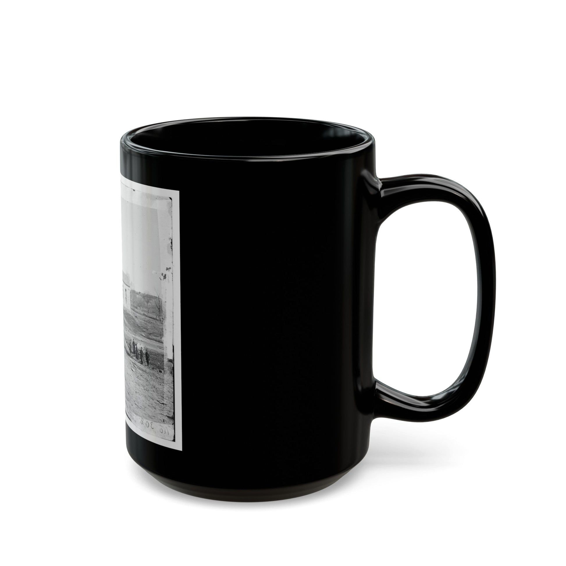 Centreville, Va. Stone Church (U.S. Civil War) Black Coffee Mug-The Sticker Space