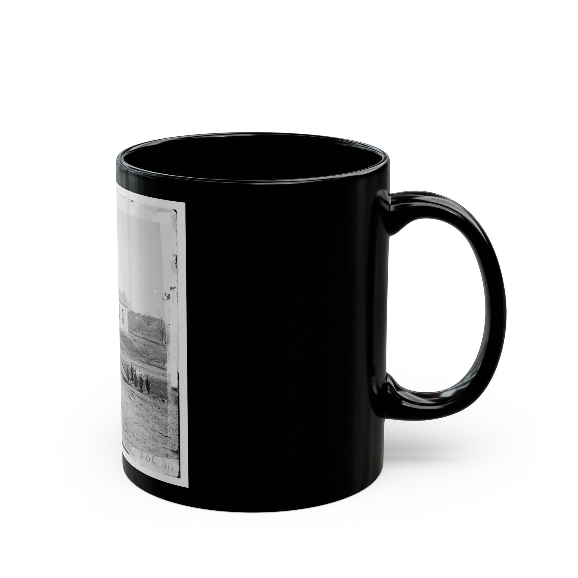 Centreville, Va. Stone Church (U.S. Civil War) Black Coffee Mug-The Sticker Space