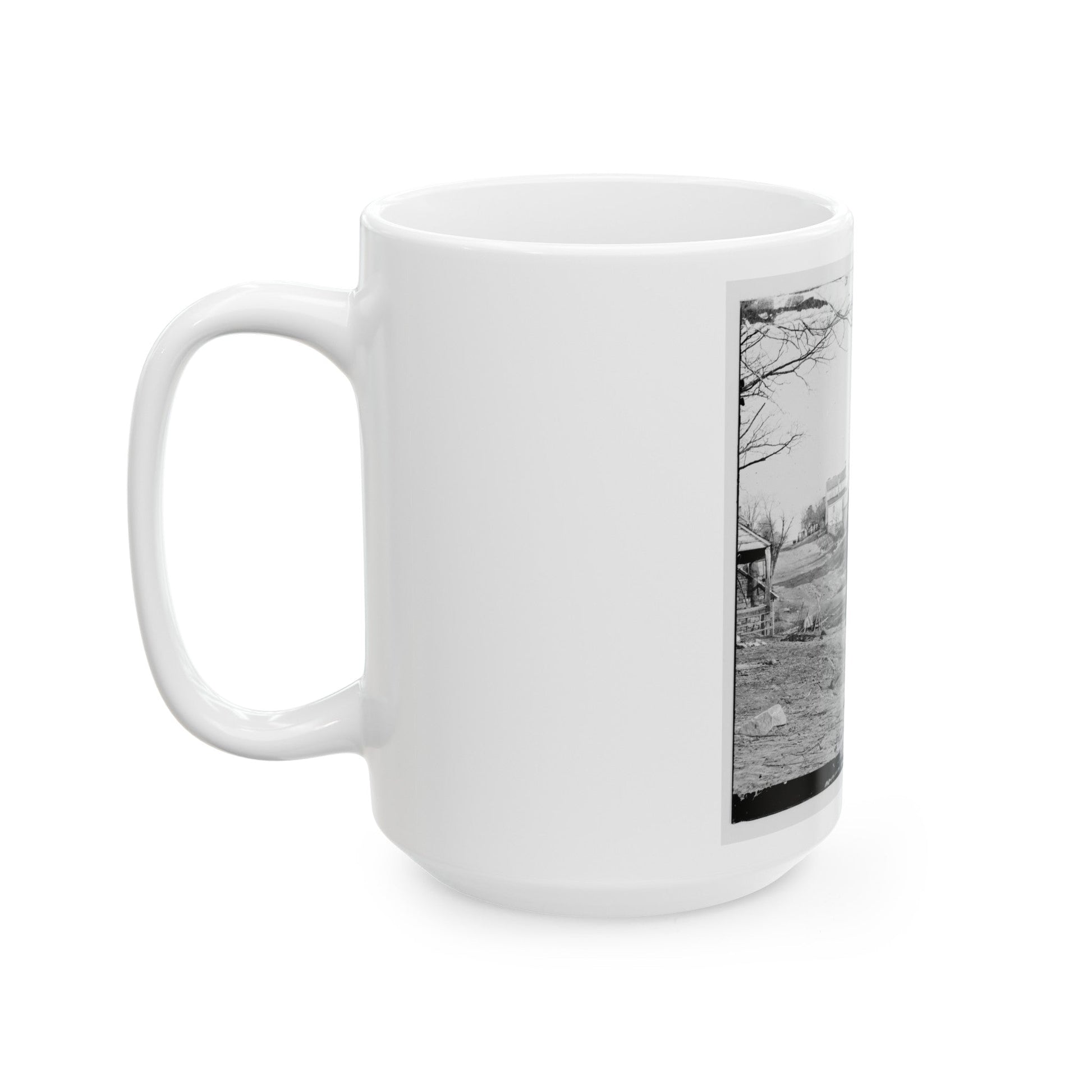 Centreville, Va. Stone Church (U.S. Civil War) White Coffee Mug-The Sticker Space