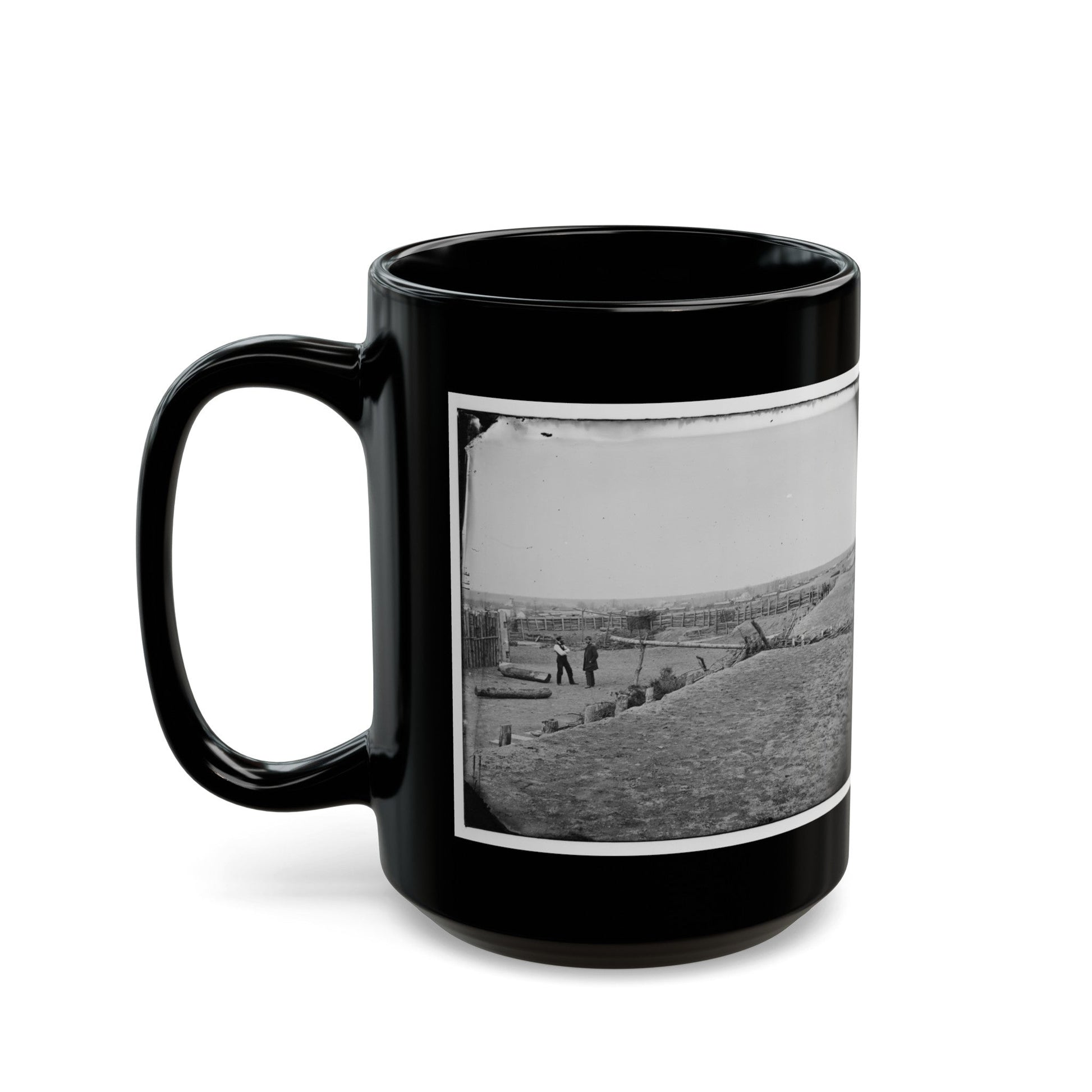 Centreville, Va. The Principal Fort (U.S. Civil War) Black Coffee Mug-The Sticker Space