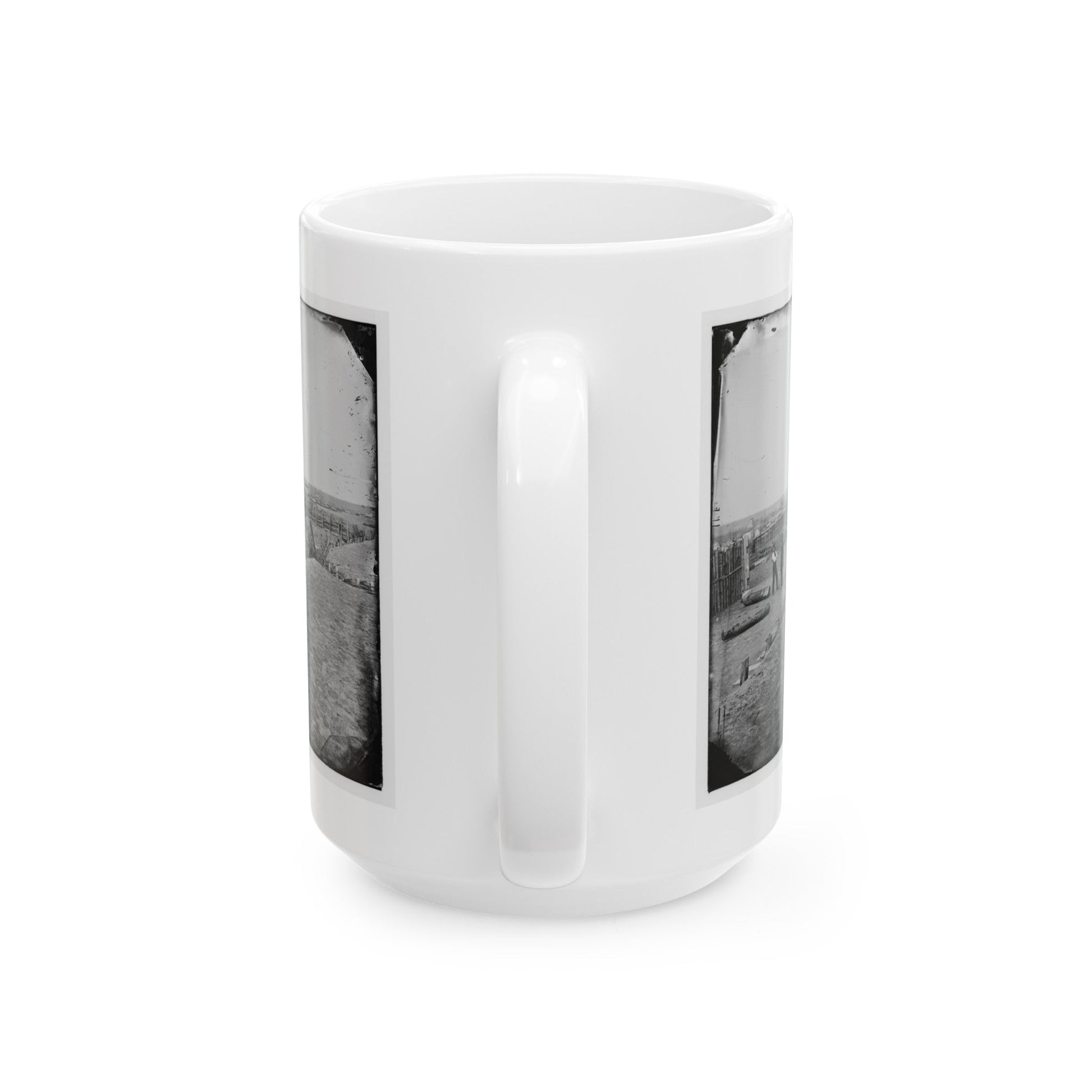 Centreville, Va. The Principal Fort (U.S. Civil War) White Coffee Mug-The Sticker Space