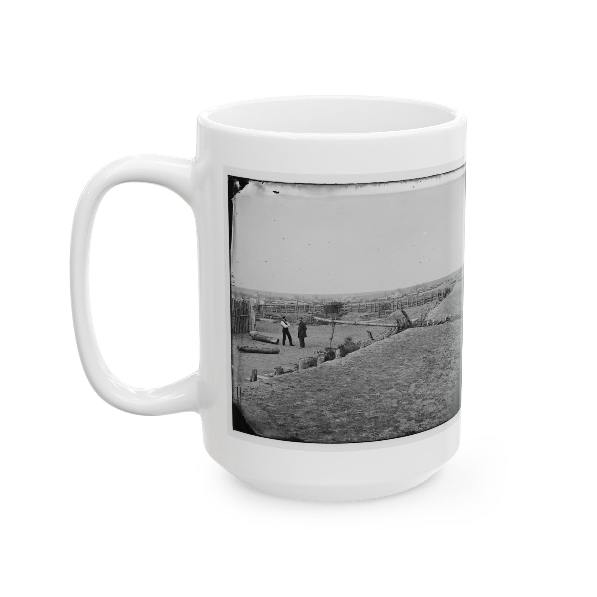 Centreville, Va. The Principal Fort (U.S. Civil War) White Coffee Mug-The Sticker Space