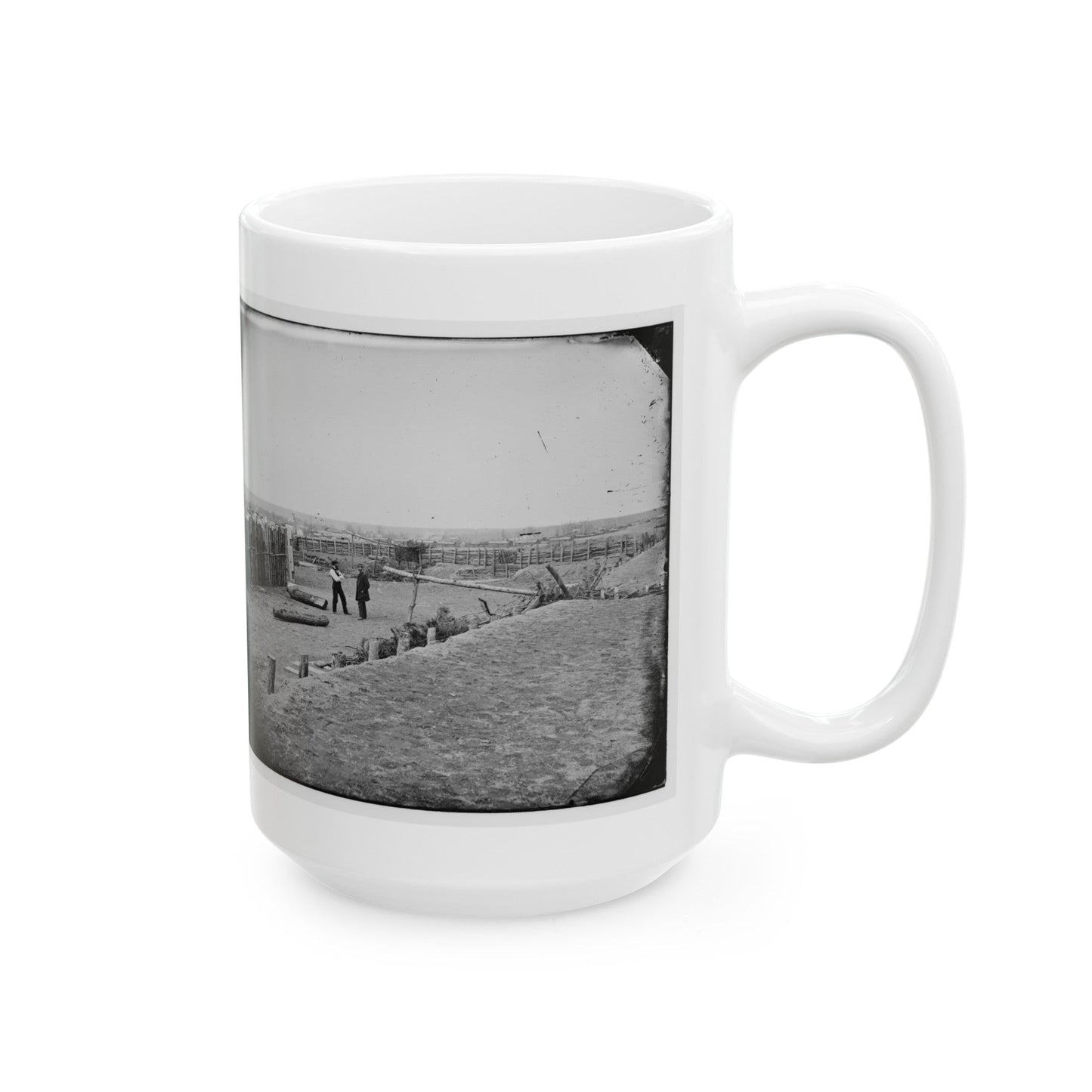 Centreville, Va. The Principal Fort (U.S. Civil War) White Coffee Mug-The Sticker Space