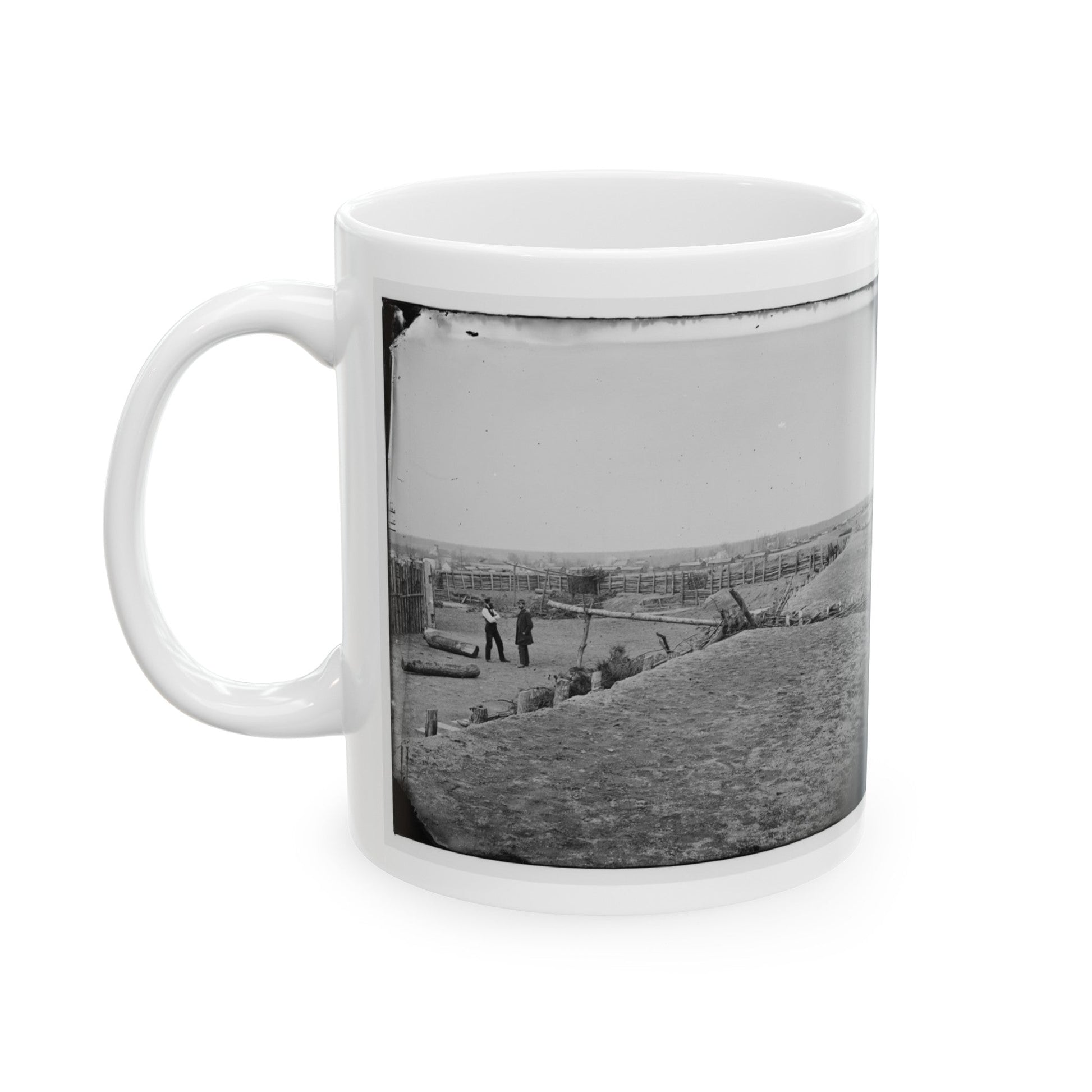 Centreville, Va. The Principal Fort (U.S. Civil War) White Coffee Mug-The Sticker Space