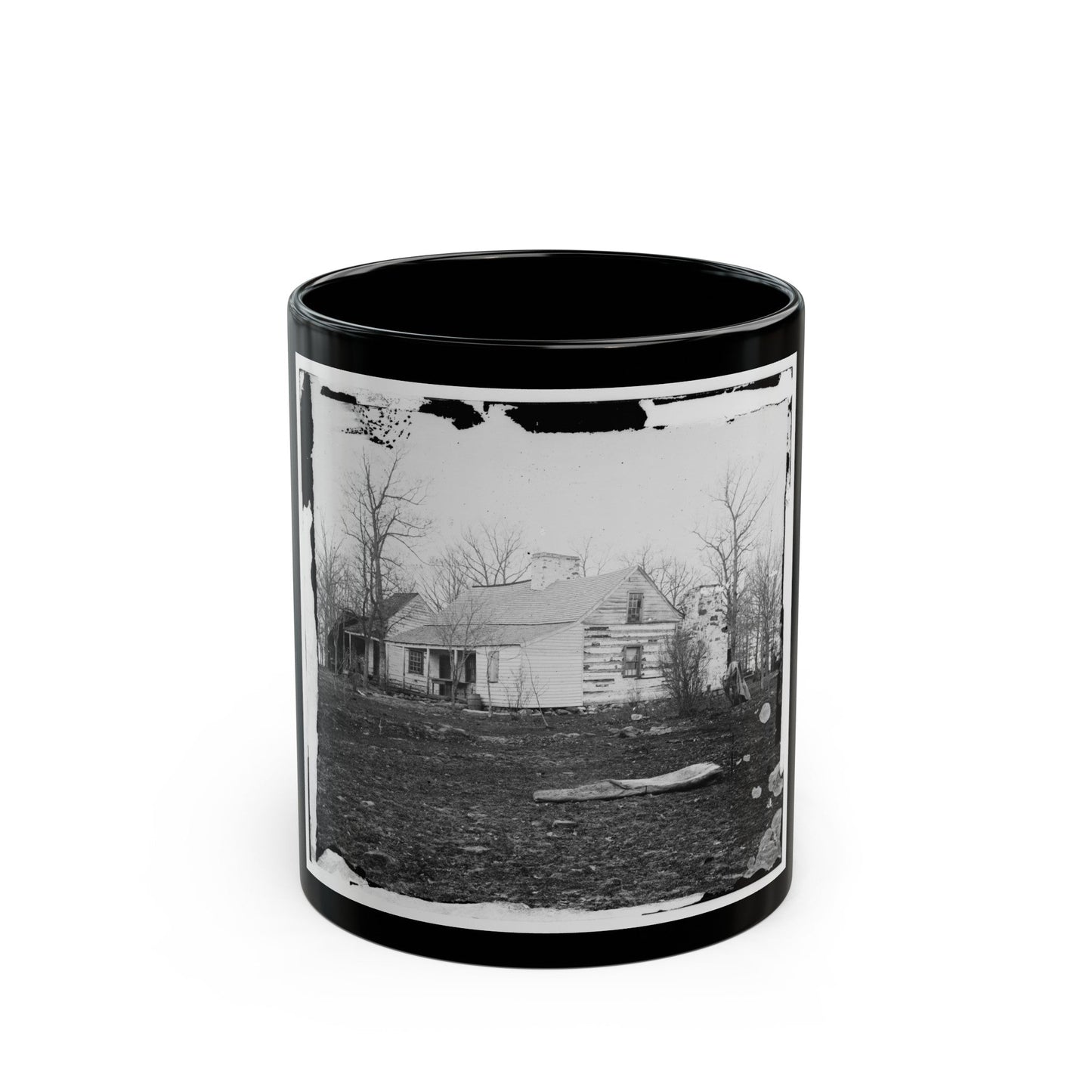 Centreville, Va., Vicinity. Mrs. Spinner's House (U.S. Civil War) Black Coffee Mug-11oz-The Sticker Space