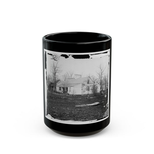 Centreville, Va., Vicinity. Mrs. Spinner's House (U.S. Civil War) Black Coffee Mug-15oz-The Sticker Space