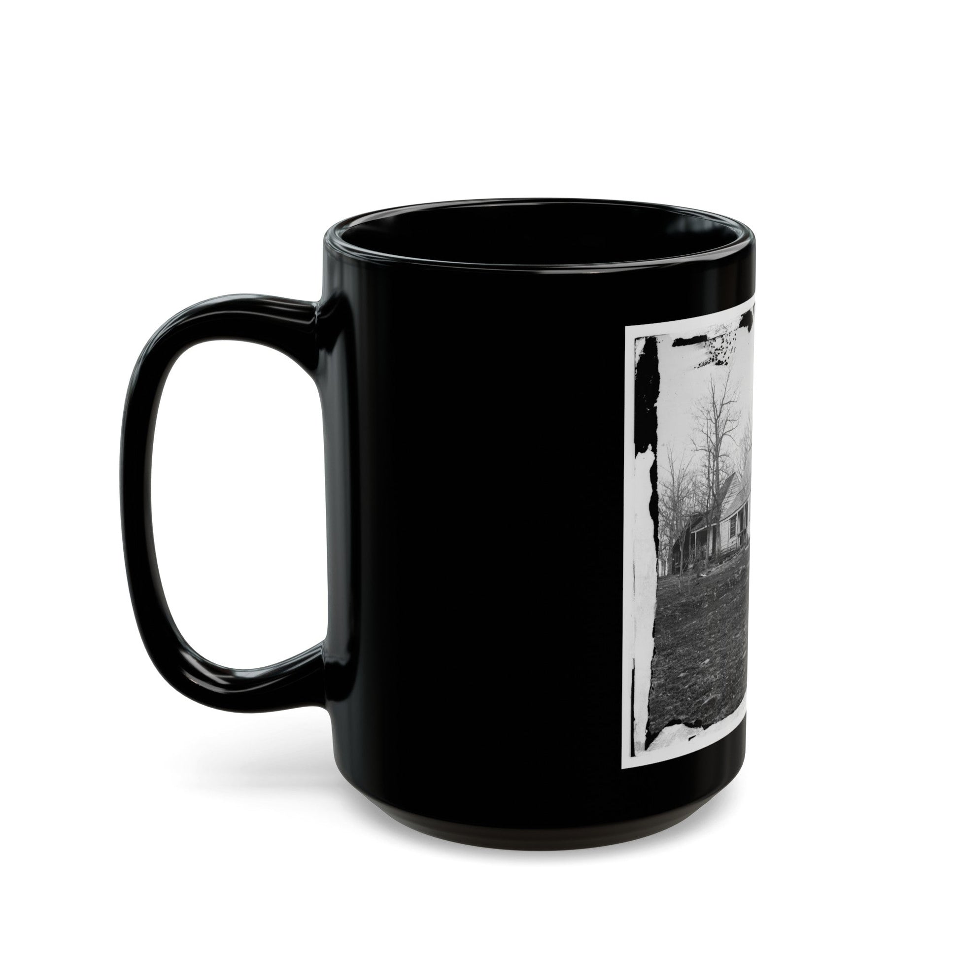 Centreville, Va., Vicinity. Mrs. Spinner's House (U.S. Civil War) Black Coffee Mug-The Sticker Space