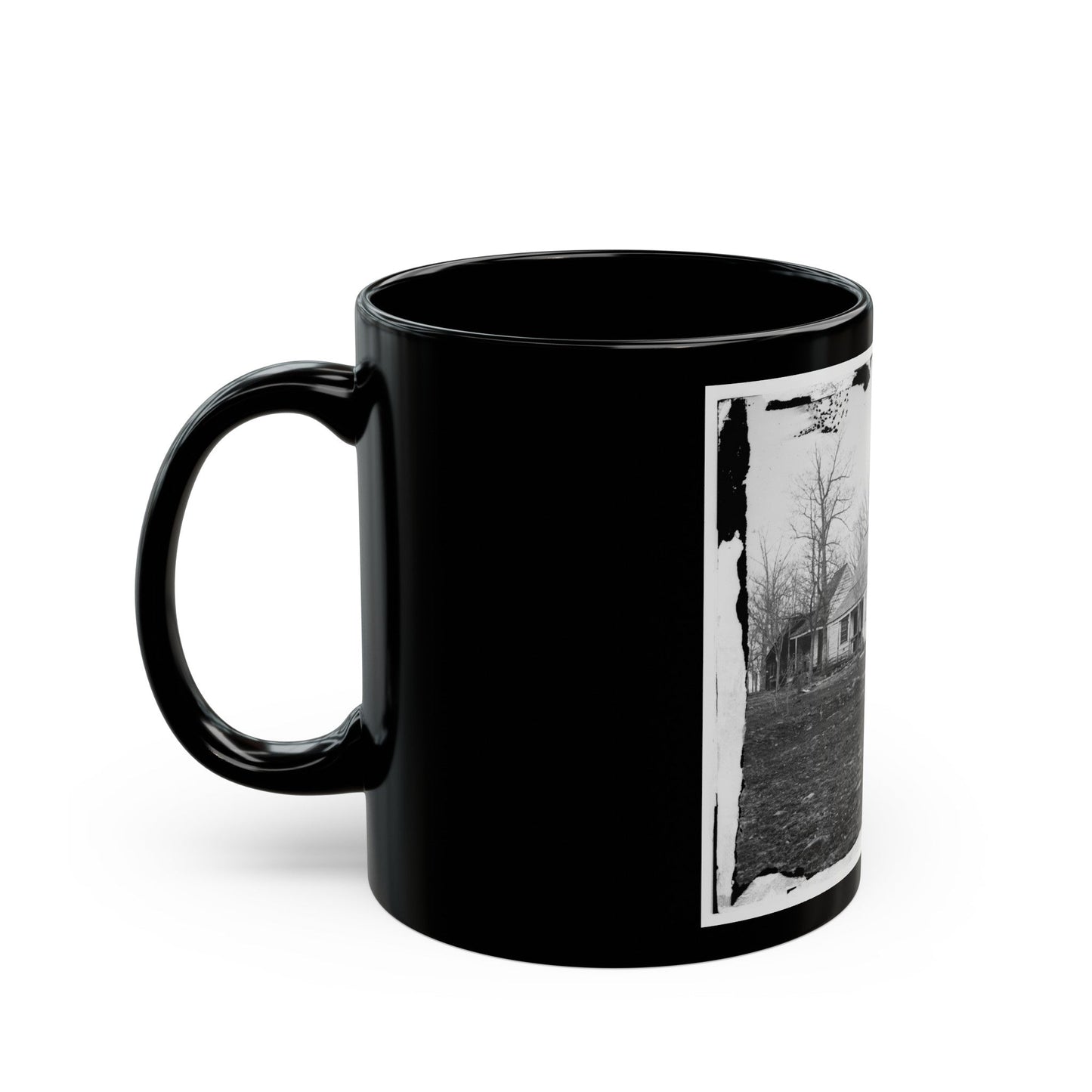 Centreville, Va., Vicinity. Mrs. Spinner's House (U.S. Civil War) Black Coffee Mug-The Sticker Space