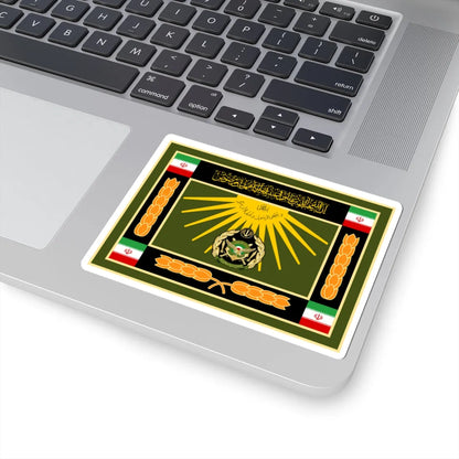 Ceremonial flag of the Islamic Republic of Iran Army (Iran) STICKER Vinyl Kiss-Cut Decal - The Sticker Space