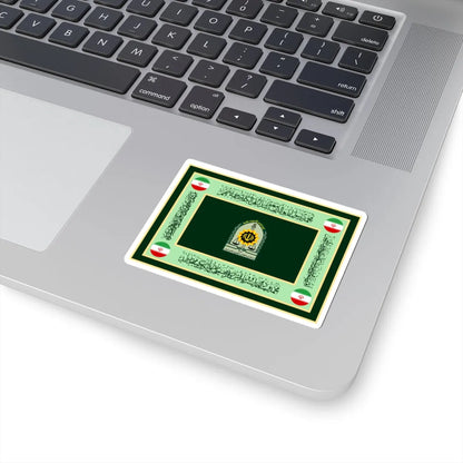 Ceremonial flag of the Law Enforcement Force of the Islamic Republic of Iran (Iran) STICKER Vinyl Kiss-Cut Decal - The Sticker Space