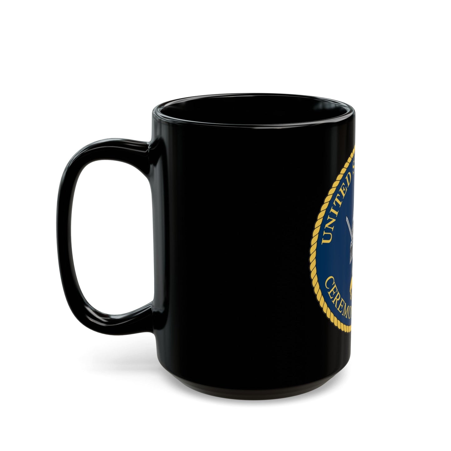 Ceremonial Guard (U.S. Navy) Black Coffee Mug-The Sticker Space