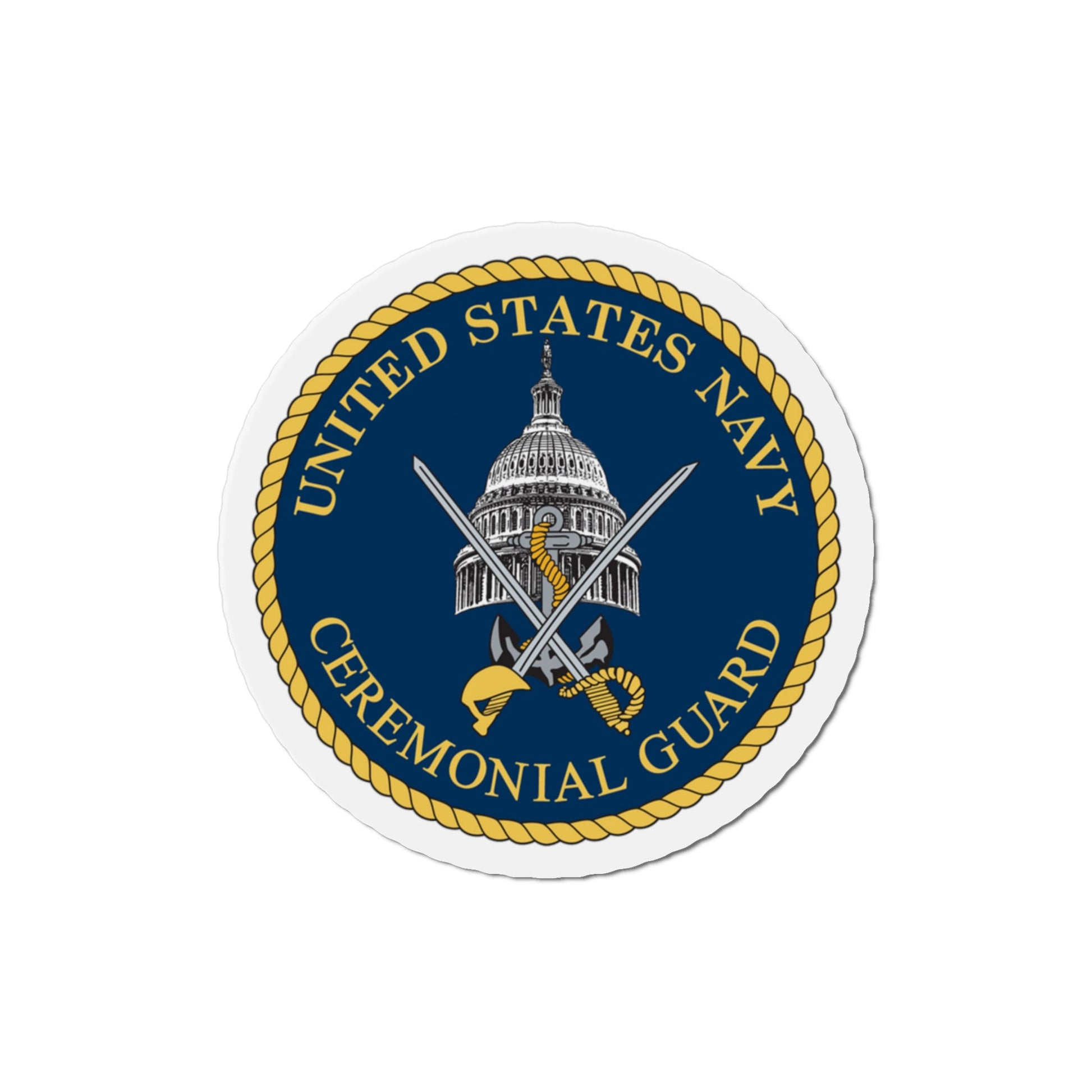 Ceremonial Guard (U.S. Navy) Die-Cut Magnet-The Sticker Space