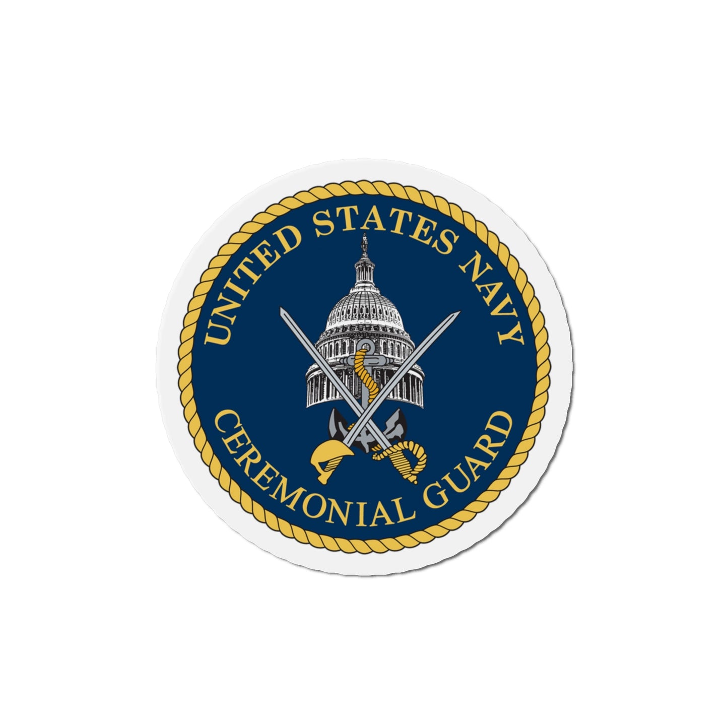 Ceremonial Guard (U.S. Navy) Die-Cut Magnet-The Sticker Space