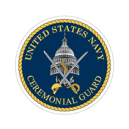 Ceremonial Guard (U.S. Navy) STICKER Vinyl Die-Cut Decal 4 Inch - The Sticker Space