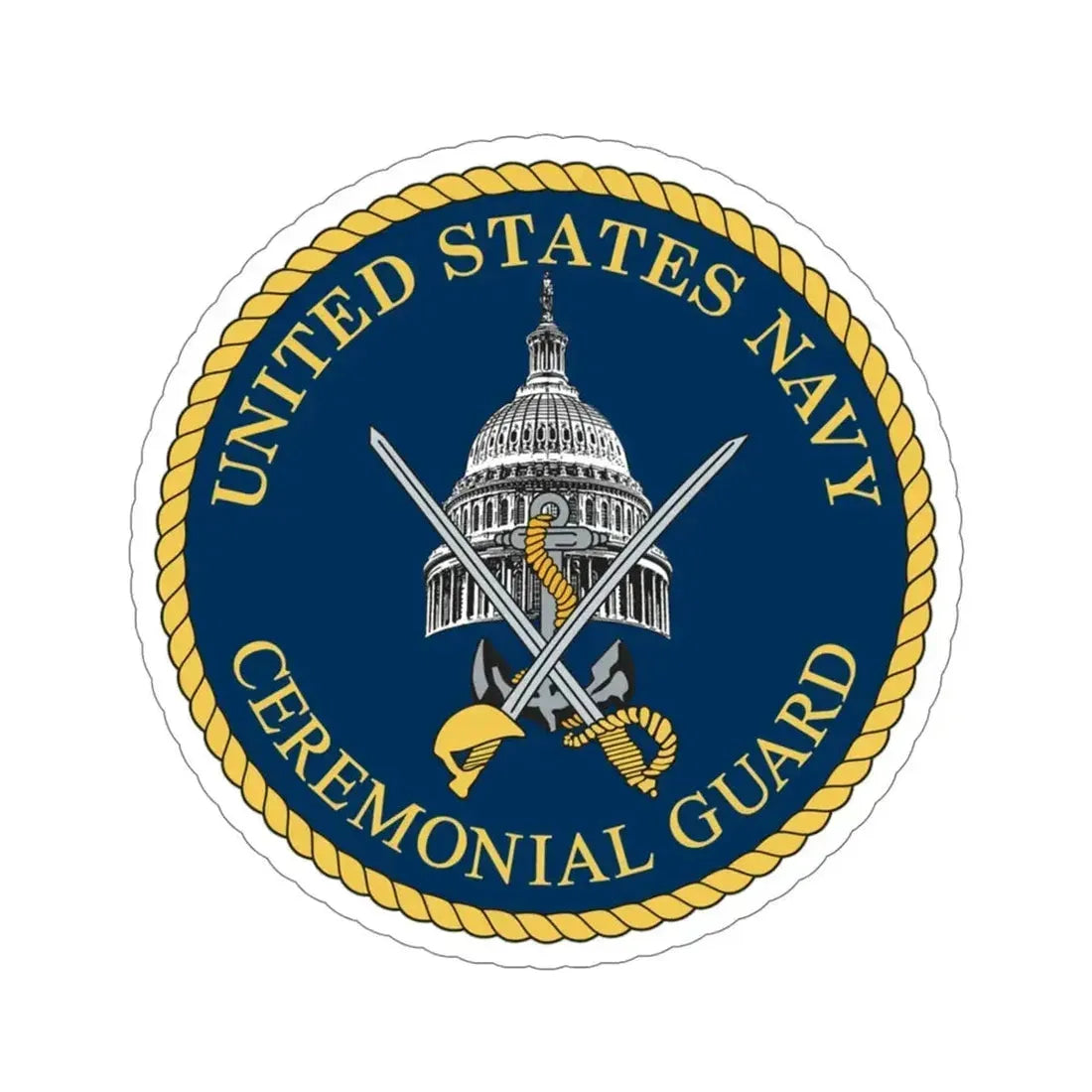 Ceremonial Guard (U.S. Navy) STICKER Vinyl Die-Cut Decal - The Sticker Space