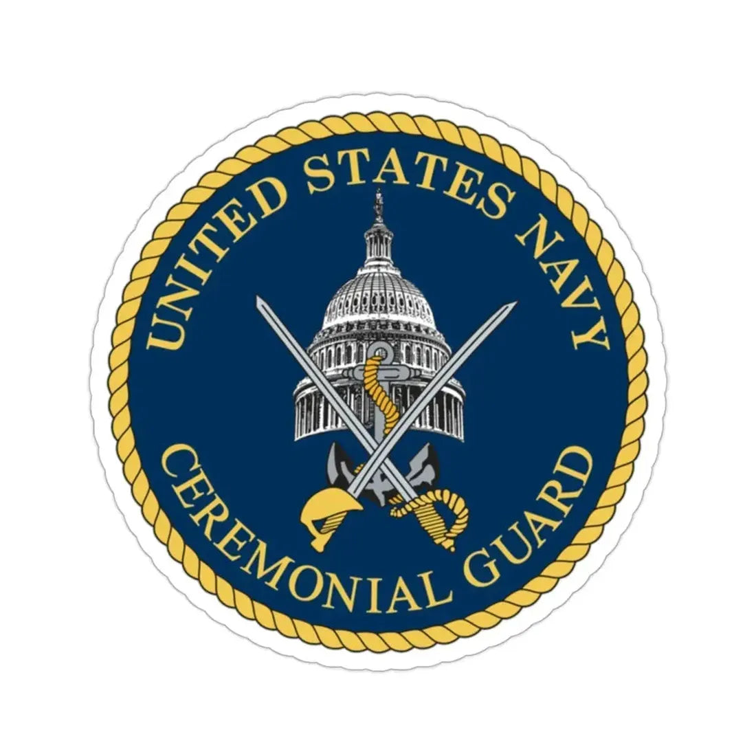 Ceremonial Guard (U.S. Navy) STICKER Vinyl Die-Cut Decal - The Sticker Space
