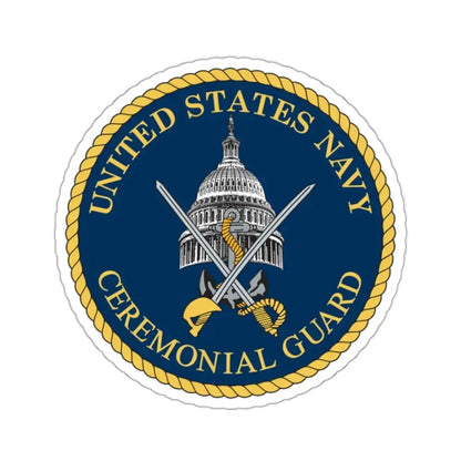 Ceremonial Guard (U.S. Navy) STICKER Vinyl Kiss-Cut Decal 2 Inch White - The Sticker Space