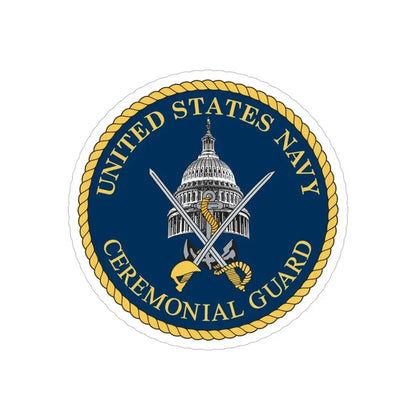 Ceremonial Guard (U.S. Navy) Transparent STICKER Die-Cut Vinyl Decal - The Sticker Space