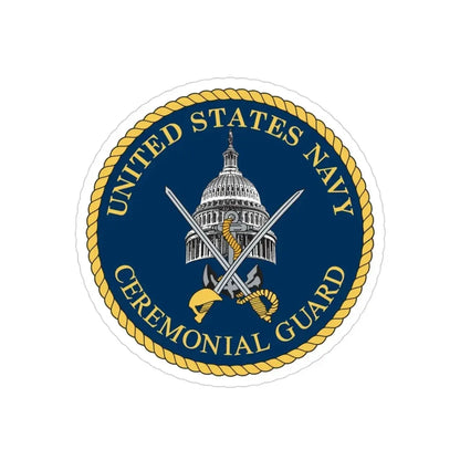 Ceremonial Guard (U.S. Navy) Transparent STICKER Die-Cut Vinyl Decal - The Sticker Space