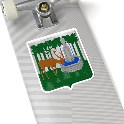 Cerfontaine wapen (Belgium) (Coat of Arms) STICKER Vinyl Kiss-Cut Decal - The Sticker Space
