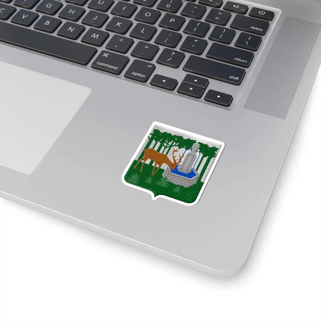 Cerfontaine wapen (Belgium) (Coat of Arms) STICKER Vinyl Kiss-Cut Decal - The Sticker Space